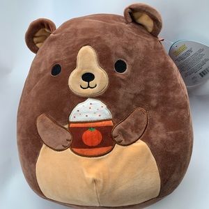 Squishmallow Baron Pumpkin Spice  Latte Bear 12”Walgreens Exclusive New
